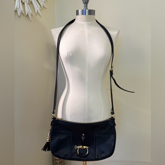 Lauren Ralph Lauren Handbags - Lauren Ralph Lauren black real leather crossbody purse bag